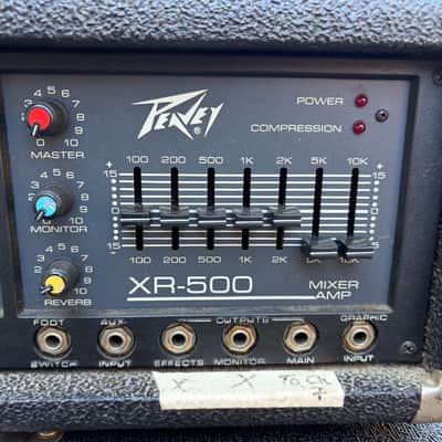 Peavey XR-500 mixer amp w/ 2 speakers image 3