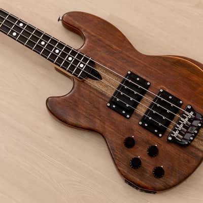 1982 Electric Wood Limited Wal Mk1 Pro Left-Handed Vintage Bass w/ Case, Paperwork image 1