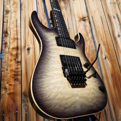 ESP E-II Horizon FR - Black Natural Burst 6-String Electric Guitar w/ Case image 3