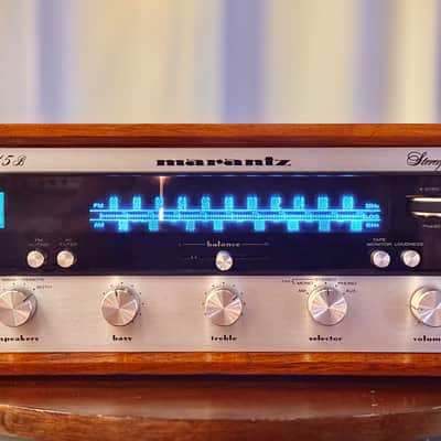 🎶✨ Marantz 2215B Vintage Stereo Receiver w/ Original Wood Case — Warm White LED, Cleaned/DeoxIT, Tested & Working image 1