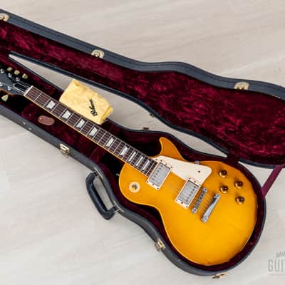 2000 Gibson Custom Shop Historic 1959 Les Paul Standard R9 Plain Top Unburst, 100% Original w/ 57 Classic PAFs, Case image 20