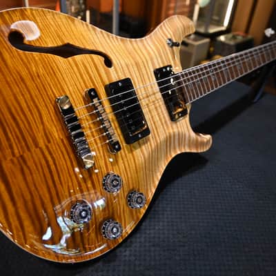 PRS Wood Library McCarty 594 Semi-Hollow Danville Music 35th Anniversary Artist Top 2024 - Gold Storm Fade #2871 image 3
