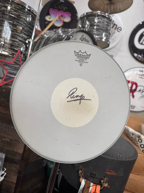 Ringo Starr's Stage Played and Signed 14" Remo Snare Drum Head. Authenticated! image 1