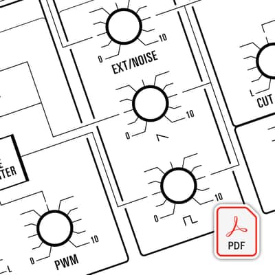 Yamaha CS-5 (CS5) - Beautifully Illustrated Blank Patch Sheet PDF