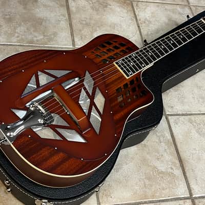 2022 National M1 Tricone Cutaway Resonator Reso Phonic guitar image 3