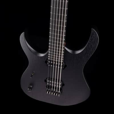 Mayones Duvell Elite 6 B27 Baritone Left Handed Black Limba Monolith Black Matte image 3