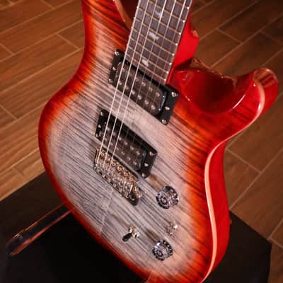 PRS SE Custom 24-08 Electric Guitar - Charcoal Cherry Burst 5785 image 7