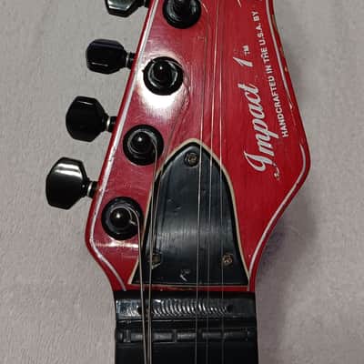 Peavey Inpact 1/no Kahler Tremolo 1985-1987 - Transparent Red image 8