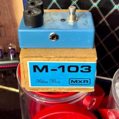 MXR M103 Script Blue Box Reissue 2000s - Blue image 7
