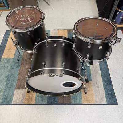 Ludwig Nuesonic Black Wrap 3pc Drum Set image 4