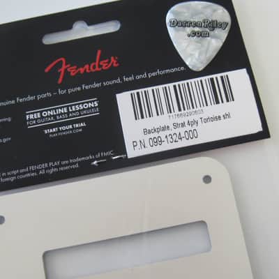 Fender Stratocaster Backplate Tortoise Shell 0991324000 image 2