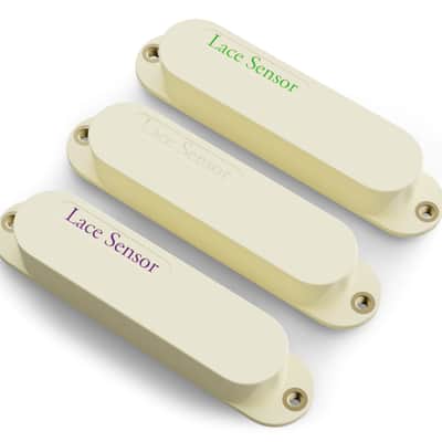 LACE Sensor "Triple Rainbow Set" 3-Pack Single Coil Pickups - Cream image 3