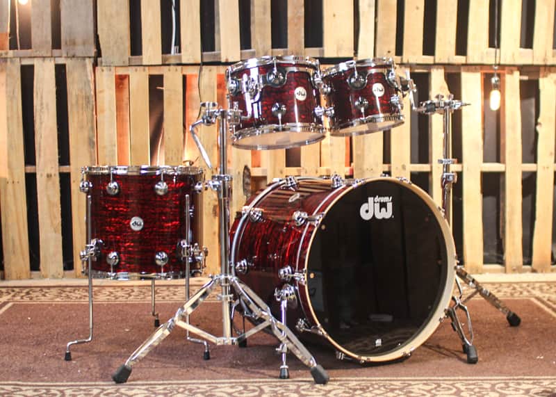 DW Collector's Maple SSC Red Silk Onyx Drum Set - 22,10,12,16 - SO#1326806 image 1