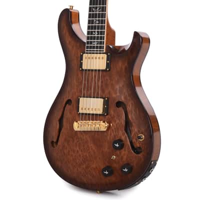 PRS Private Stock Hollowbody II Piezo Redwood Burl Natural w/Wrap Around Micro Burst (Serial #0349740) image 2
