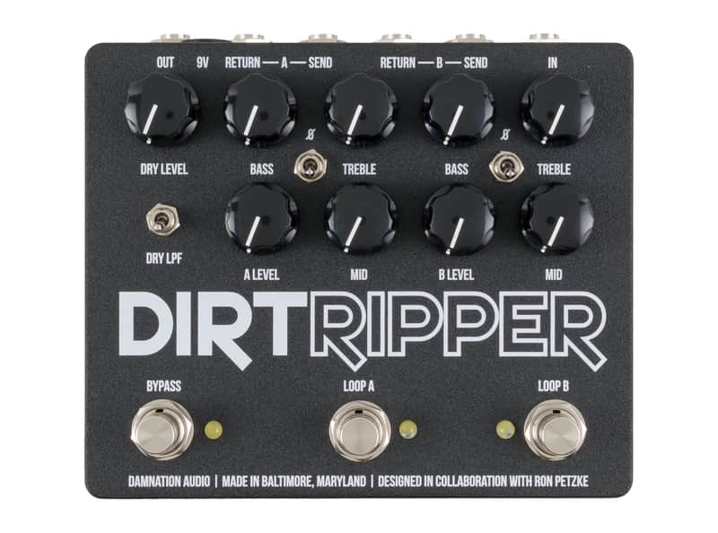 Damnation Audio Dirtripper 2-Channel Bass Blender + EQ Pedal image 1