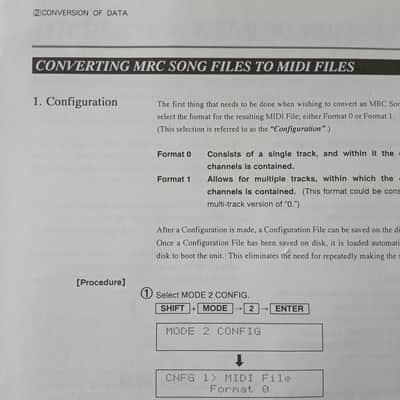 Owner's Manual for Roland Standard MIDI File Converter System Generator MRM-500MRM-500 1990 image 6