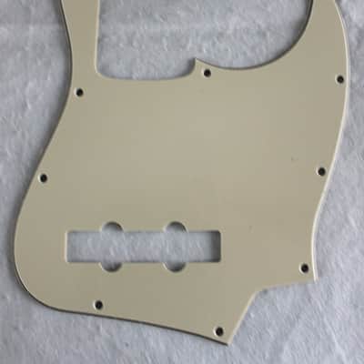 No Brand For Fender Jazz Bass Style Standard 3 Ply Vintage Yellow image 1