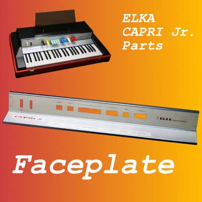 *Ask Me About Parts!* 1971 Elka Capri Jr Parts: Faceplate (Vintage Italian Combo Organ, OEM Spares for Restoration, Repair) image 1