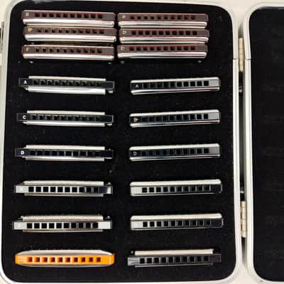 Lot of 42 Harmonicas, 2 Chromonicas, 3 Cases - Suzuki, Hohner, Tombo image 3