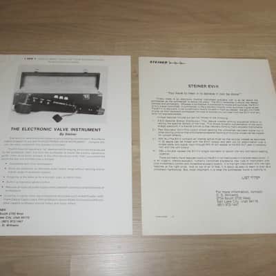 Steiner Parker Synthacon- Original Vintage Synthesizer Literature Package - Synthesizer Brochure/Catalog image 5
