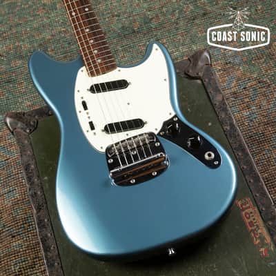 2006 Fender '69 Mustang Matching Headstock MG69 Japan CIJ Old Lake Placid Blue image 7