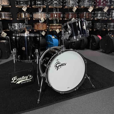 Gretsch USA Custom 3-Piece 12/14/20 Drum Kit Set in Solid Black Nitron image 1
