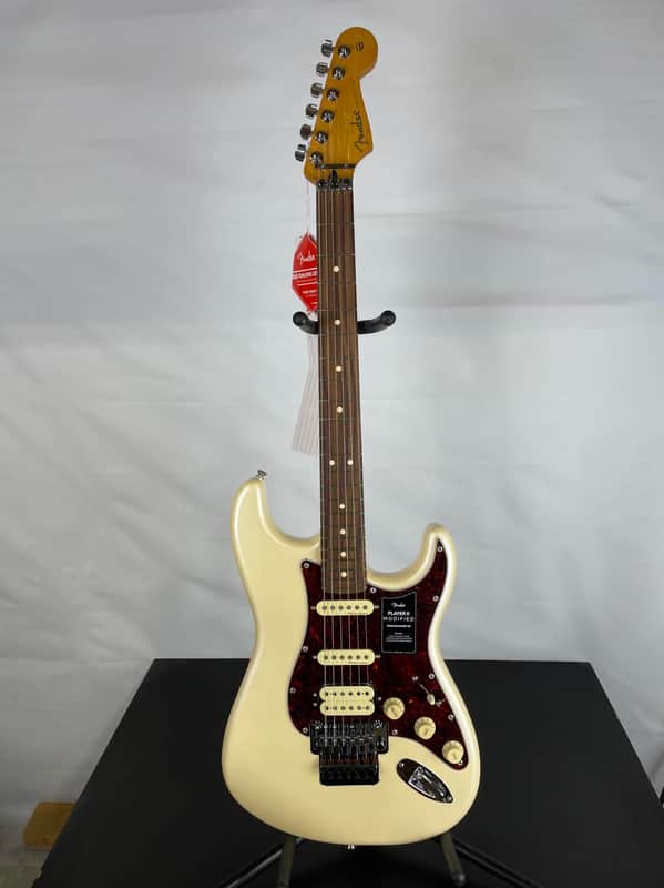Fender Player II Modified Stratocaster HSS Floyd Rose Electric Guitar, Rosewood Fingerboard, Olympic Pearl image 1