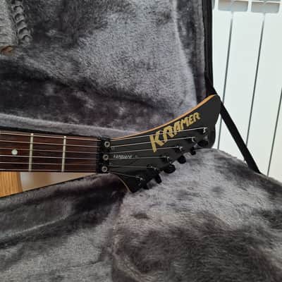 2008 Kramer Vanguard Flying V FR-440S Black w/OHSC image 4