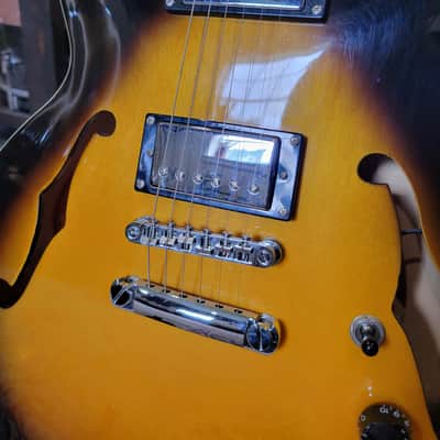 Epiphone The Dot Semi-Hollow Body Electric Guitar W/ Hard Case - 2007 - Vintage Sunburst (C013-G11) image 5
