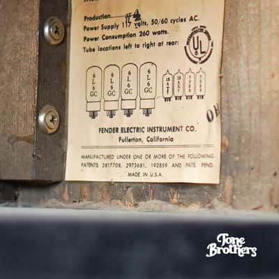 1-Owner, All Original! 1965 Fender Showman (with rare 2x15 JBL Cab!) image 7