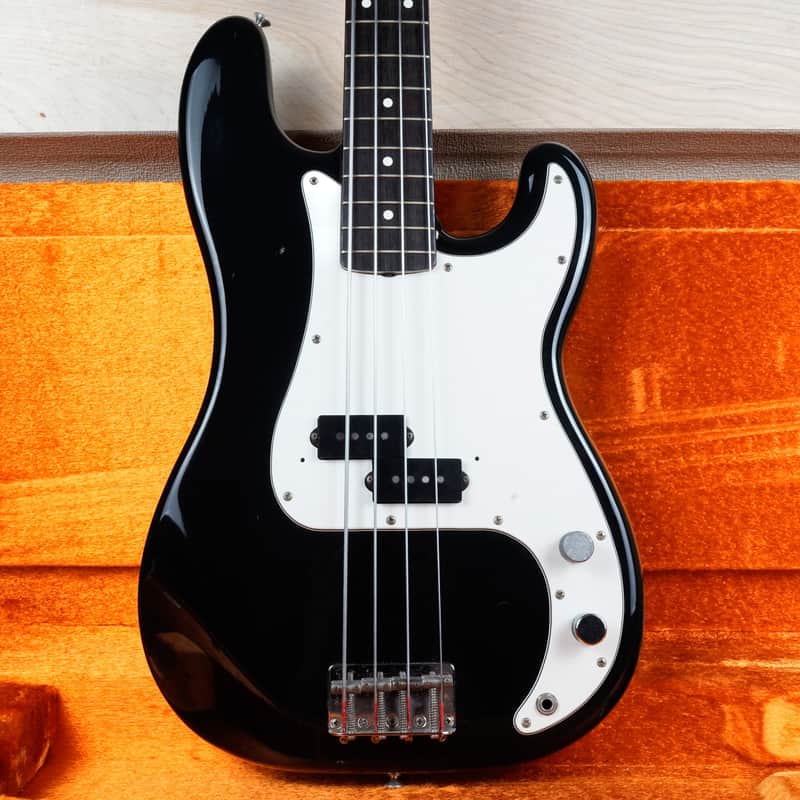 Fender JV PB62-75 Precision Bass Reissue MIJ Vintage 1982 Black First Year All Original w/ Hard Case image 1