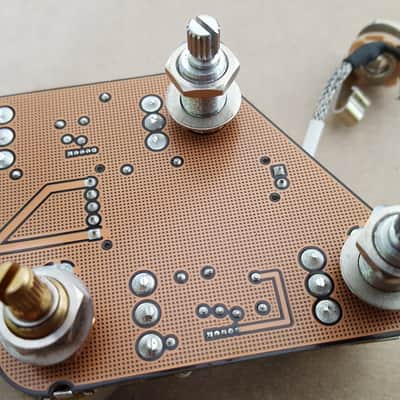 Gibson PCB board with pots and jack quick connect wiring harness image 3