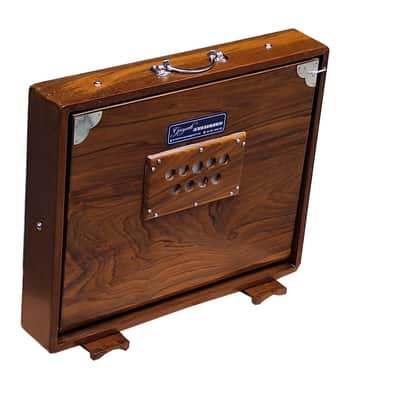 SHRUTI BOX~TEAK WOOD~3 OCTAVES~BIG SIZE (17" X 14" X 3")~36 NOTES~TUNE TO 440 Hz~BHAJAN~SHRUTI~YOGA~VOCAL~CHANTING~WITH GIG BAG image 4