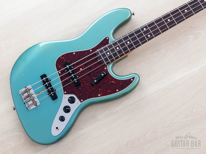 2000 Fender American Vintage '62 Jazz Bass Lake Placid Blue w/ Tweed Case image 1