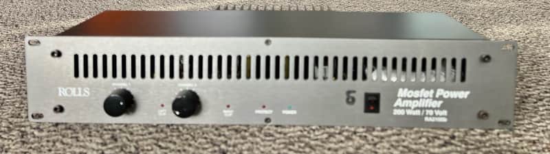 Rolls RA2100b 2-Channel 100 Watts/RMS Channel @ 4 Ohms Power Amplifier- USED image 1