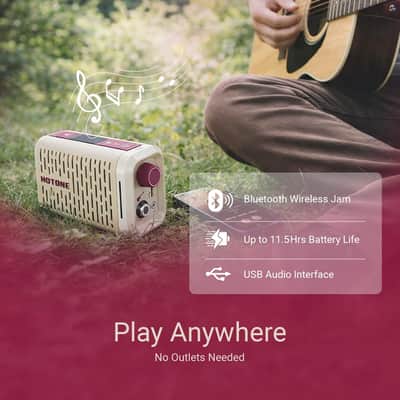 Hotone Pulze Mini Portable Guitar Amp with Bluetooth, 52 Amp Models, 48 Cab Sims, Drum Machine (NEW) image 3