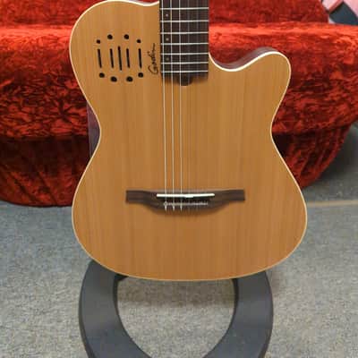 New Old Stock Godin Multiac Encore SG Nylon Classical w/ Electronics Semi-Gloss Natural image 4