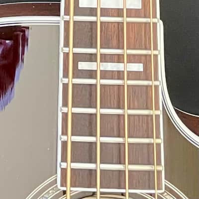 D'Angelico Premier Mott Grand Auditorium Cutaway Acoustic Bass with OHSC and Electronics 2010s - Vintage Sunburst image 2