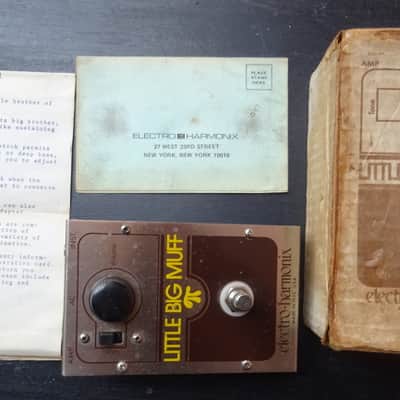 Electro-Harmonix Little Big Muff Pi 1976 with box and paper image 5