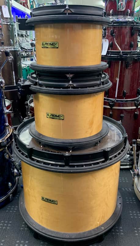 Peavey Radial Pro 750 Drum Kit 12, 14, 22 1990s Natural image 1