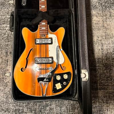 1960’s Teisco EP-8T WILDWOOD Hollowbody Electric Guitar MIJ Japan Rare Finish Surf’s Up Psychedelic image 20