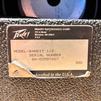 Peavey Bandit 112 Solid State Combo Amp image 3
