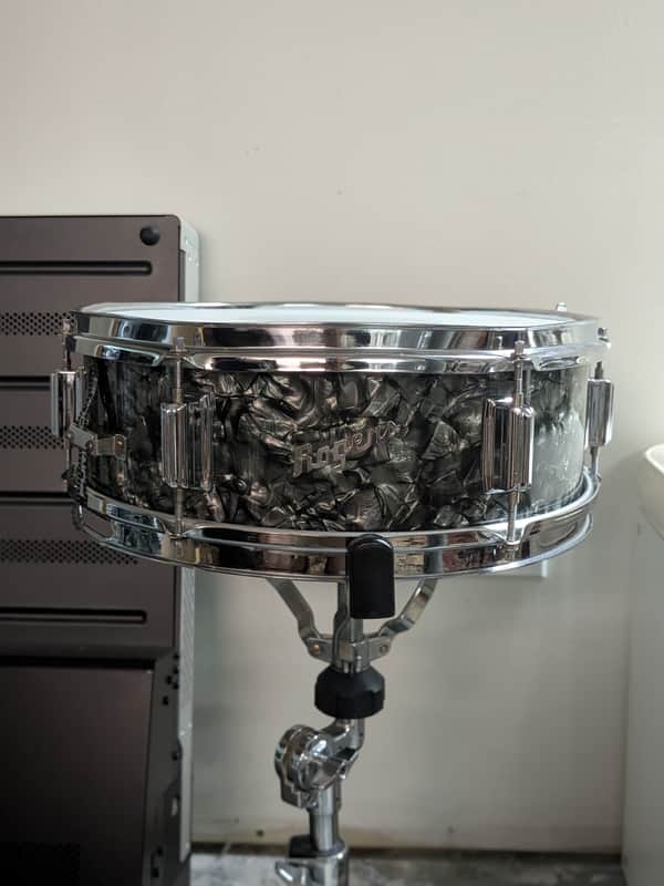 Rogers Luxor 5x14" 6-Lug Wood Snare Drum Black Diamond Pearl - Cleveland Era image 1