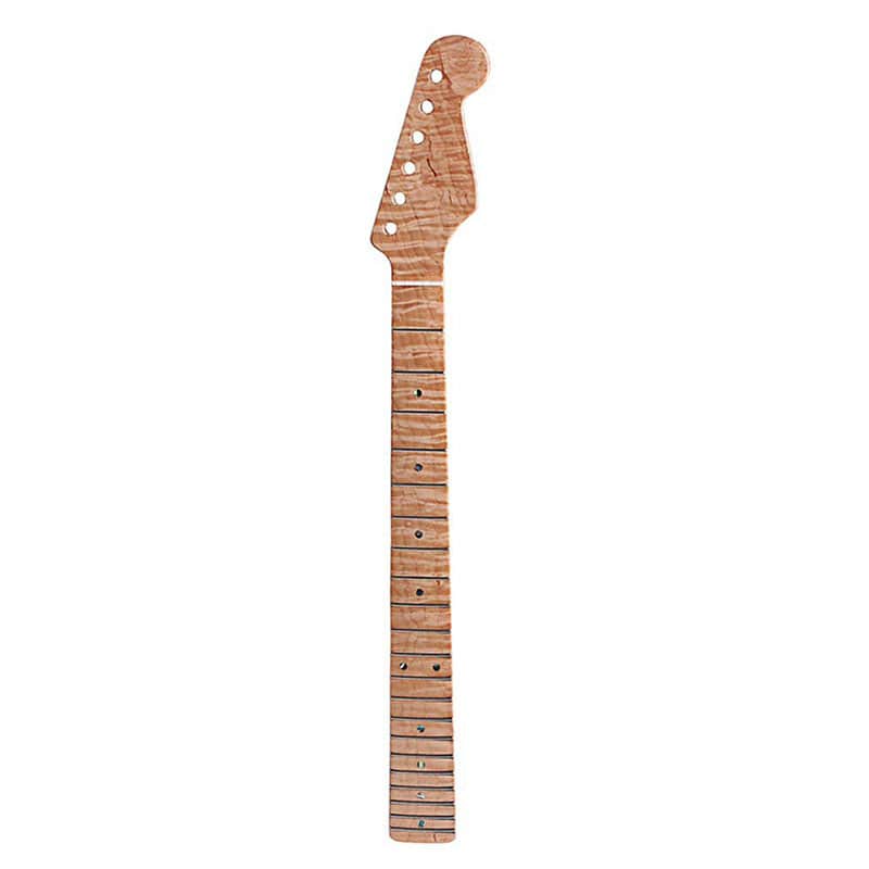 21 Fret Canadian Tiger Wood Electric Guitar Neck handle for Fender ST image 1