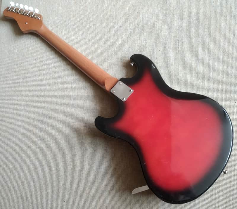 Teisco EG 2 Red Sunburst - 'Hertiecaster' Japan 60s/70s vintage