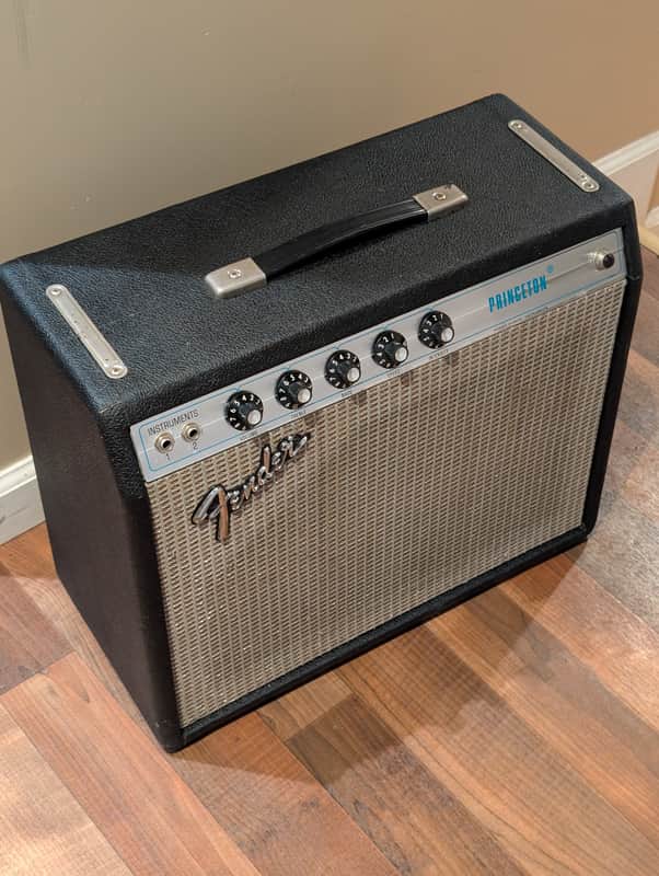 Fender Princeton 12-Watt 1x10" Guitar Combo 1970 - 1977 - Silverface imagen 1
