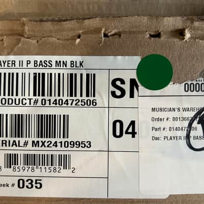Fender Player II precision Bass - Black /8lbs. 14.4oz. #MX24109953 image 9