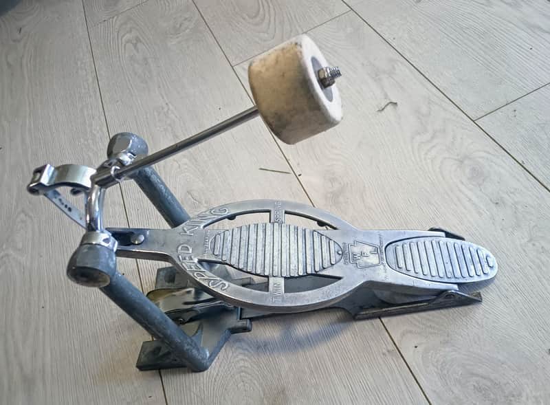 WFL No. 201 Speed King Bass Drum Pedal 1951 - 1958 - Silver image 1