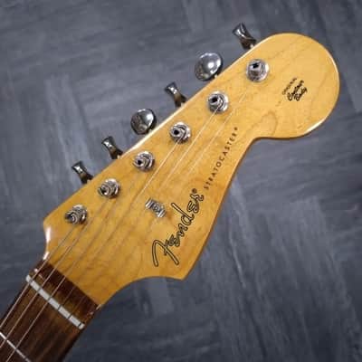 Fender Noventa Stratocaster 2021 - Crimson Red Transparent image 4