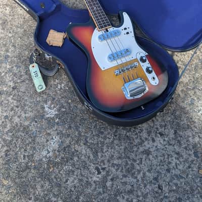 Coronet Piccolo tele bass late 1960 - sunburn image 1